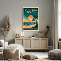 Virginia Beach Serenity Adventure Travel Poster