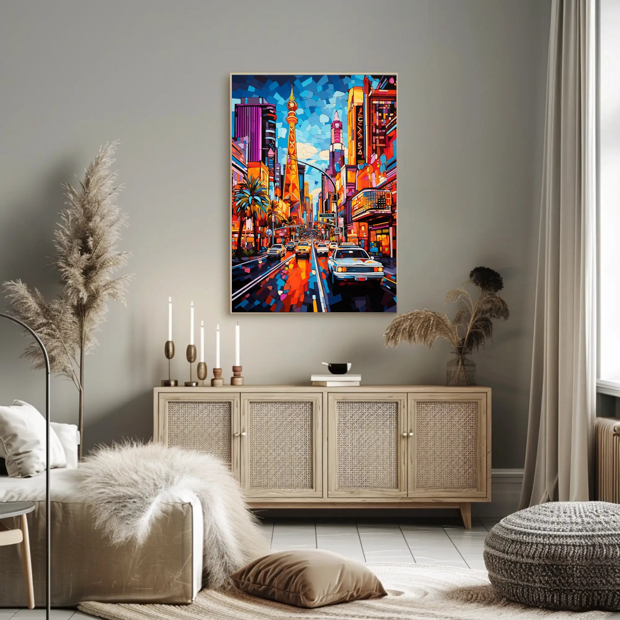 Vibrant Cityscape Poster