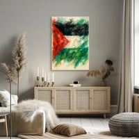 Abstract Watercolor Flag Abstract Poster