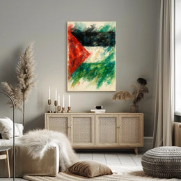 Abstract Watercolor Flag Abstract Poster
