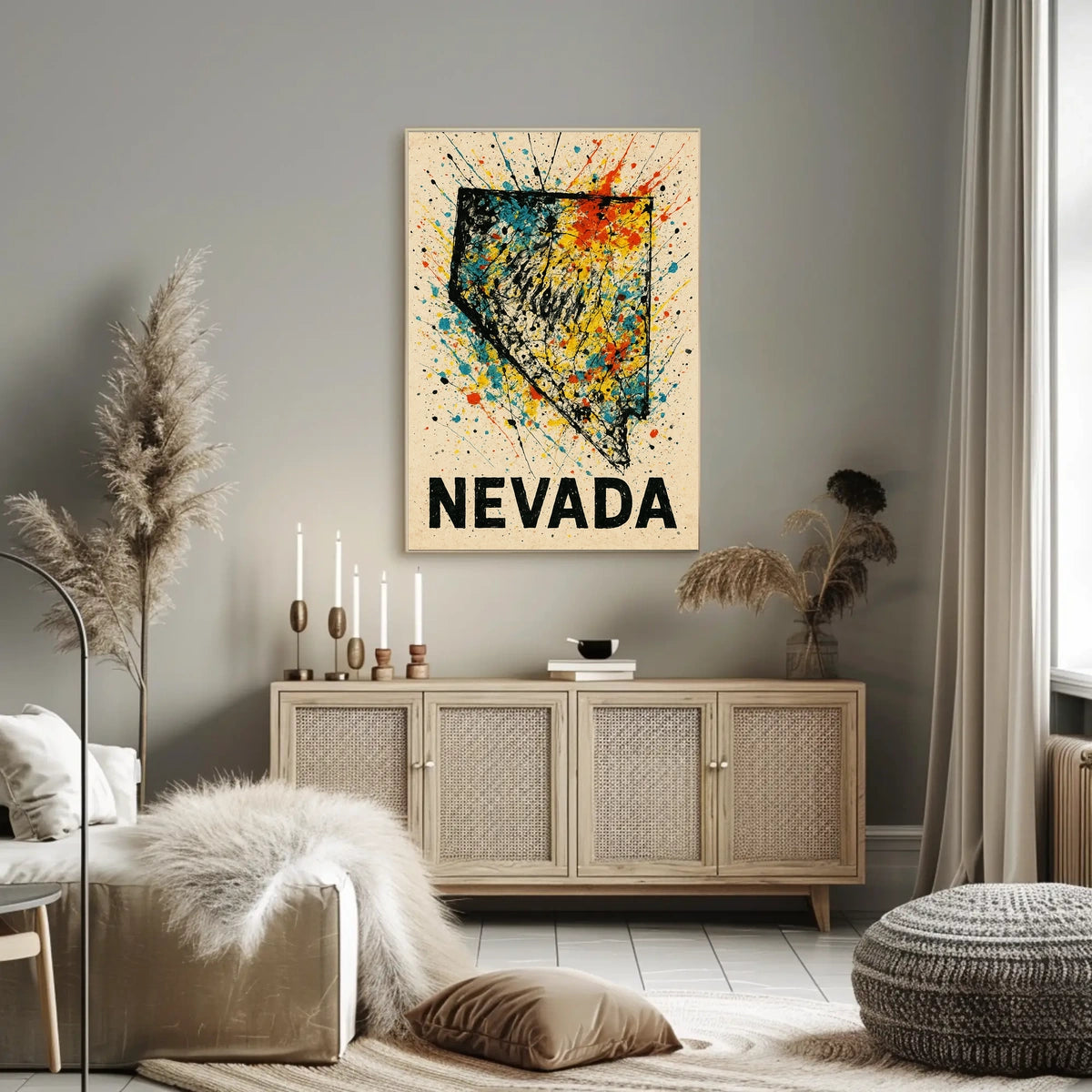 Nevada A Splash Of Color Poster
