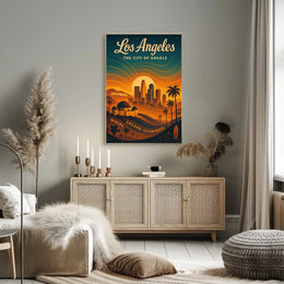 Los Angeles Dreams Illuminate Urban or Cityscape Poster