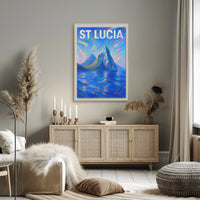 St Lucia Vibrant Landscapes Poster