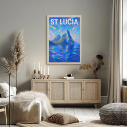 St Lucia Vibrant Landscapes Poster