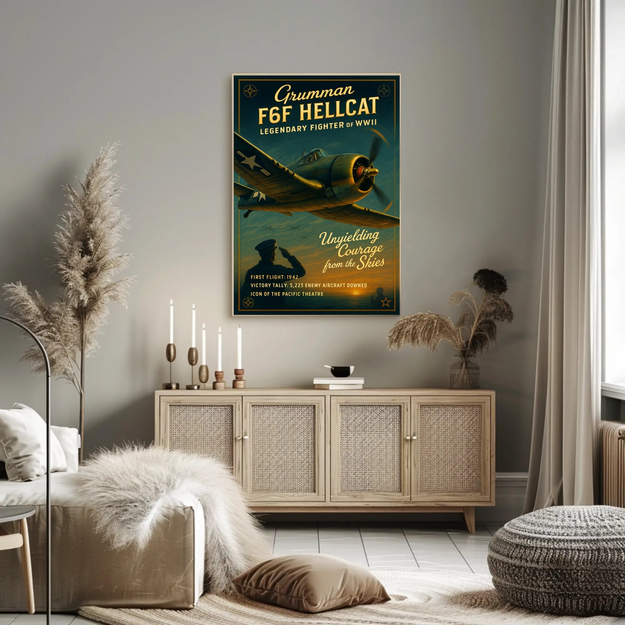 Grumman F6F Hellcat: Legendary Fighter of WWII Poster