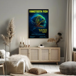 Fangtooth Fish Deep-Sea Predator Poster