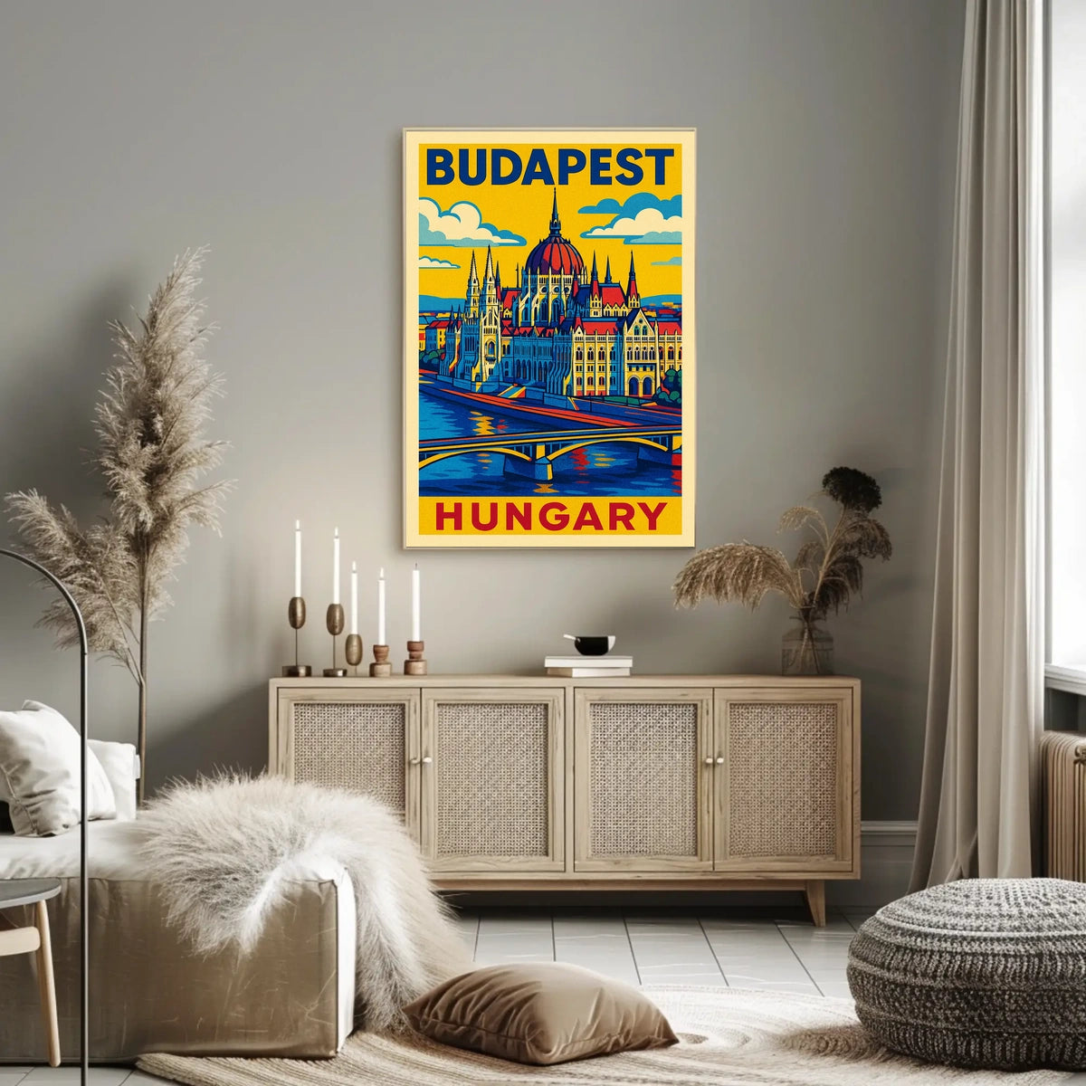 Budapest A Vibrant Tribute Poster