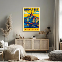 Budapest A Vibrant Tribute Poster