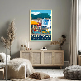 Cape Town V&A Waterfront Leisure Travel Poster PosterGoat