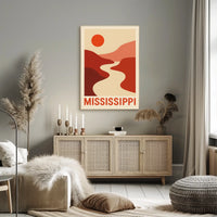 Mississippi Landscape Poster