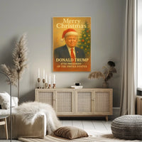 Donald Trump Merry Christmas Presidential Political Poster