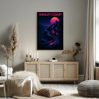 Amalfi Coast Sunset Poster