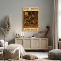 Hoops in Heartland 1946 Indiana Finals Poster