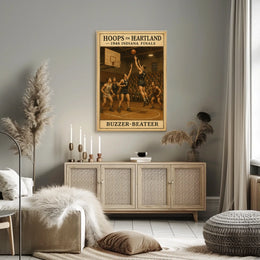 Hoops in Heartland 1946 Indiana Finals Poster