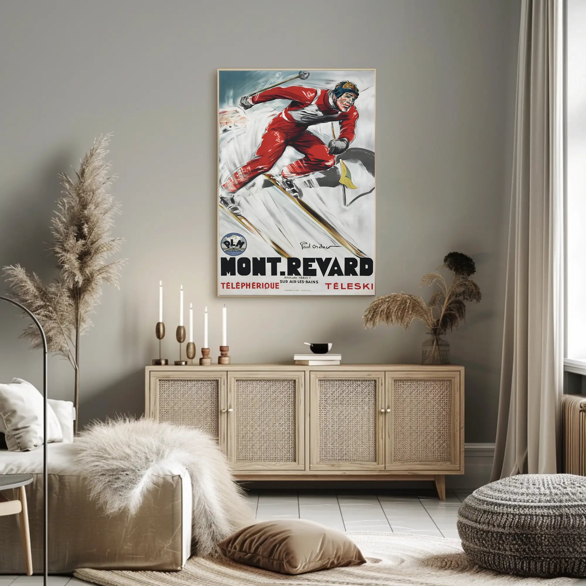 Mont Revard Ski Poster PosterGoat