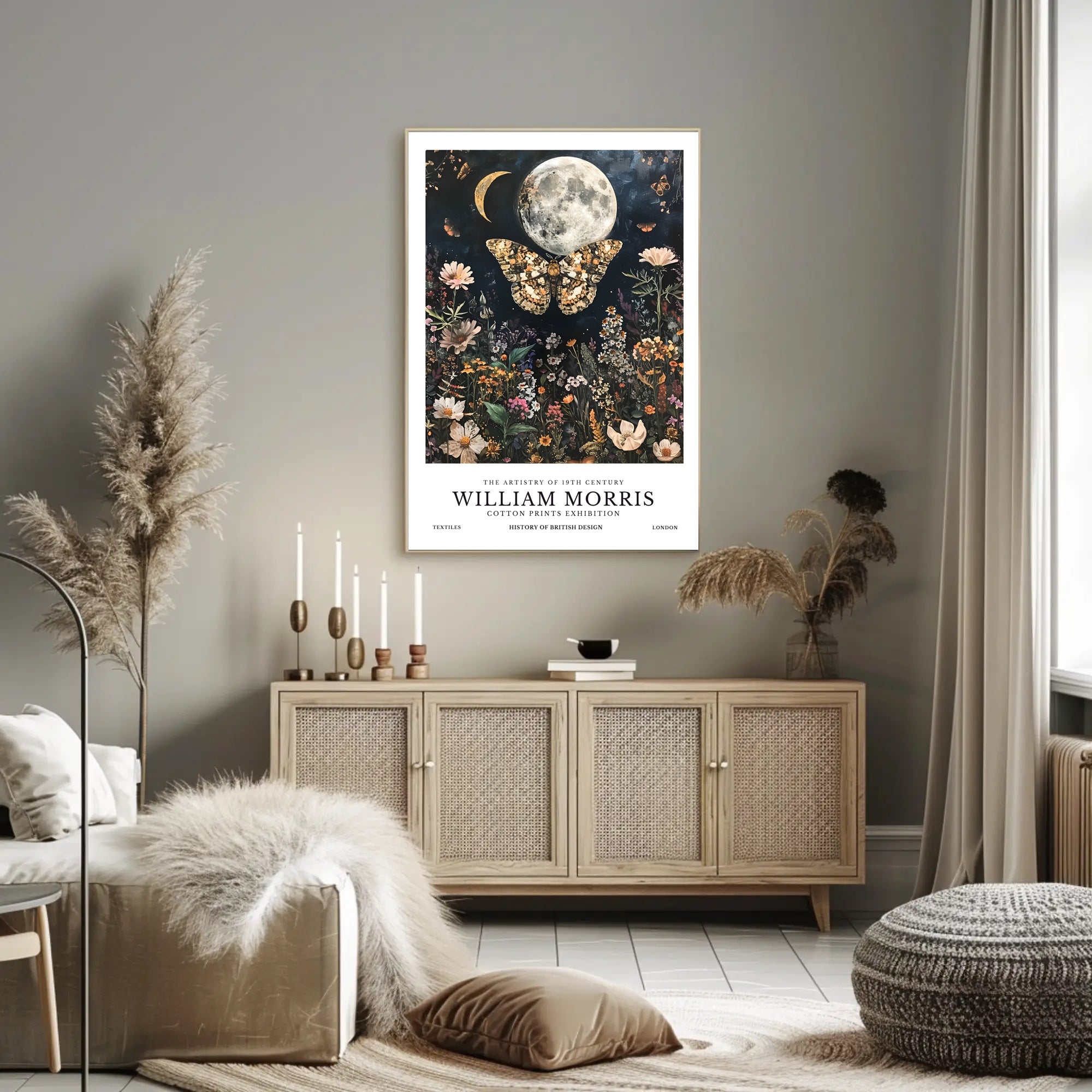 William Morris Celestial Nature Vintage Artistic Poster
