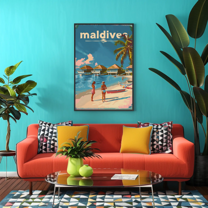 Maldives Tropical Paradise Poster