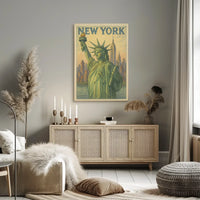 New York Poster Art Premium Museum Print For Living Rooms