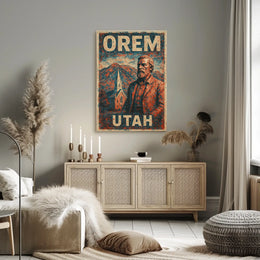 Orem Utah Heritage Vintage Collector Poster