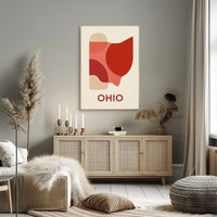 Ohio Abstract Art Poster