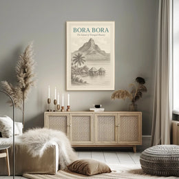 Bora Bora Vintage Travel Poster PosterGoat