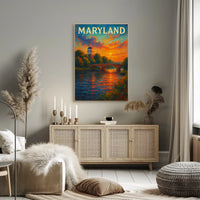 Maryland Sunset Poster