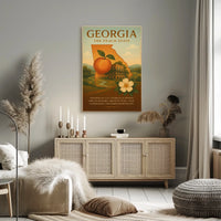 Georgia The Peach State Poster