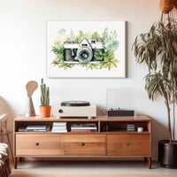 Vintage Camera in Nature Poster