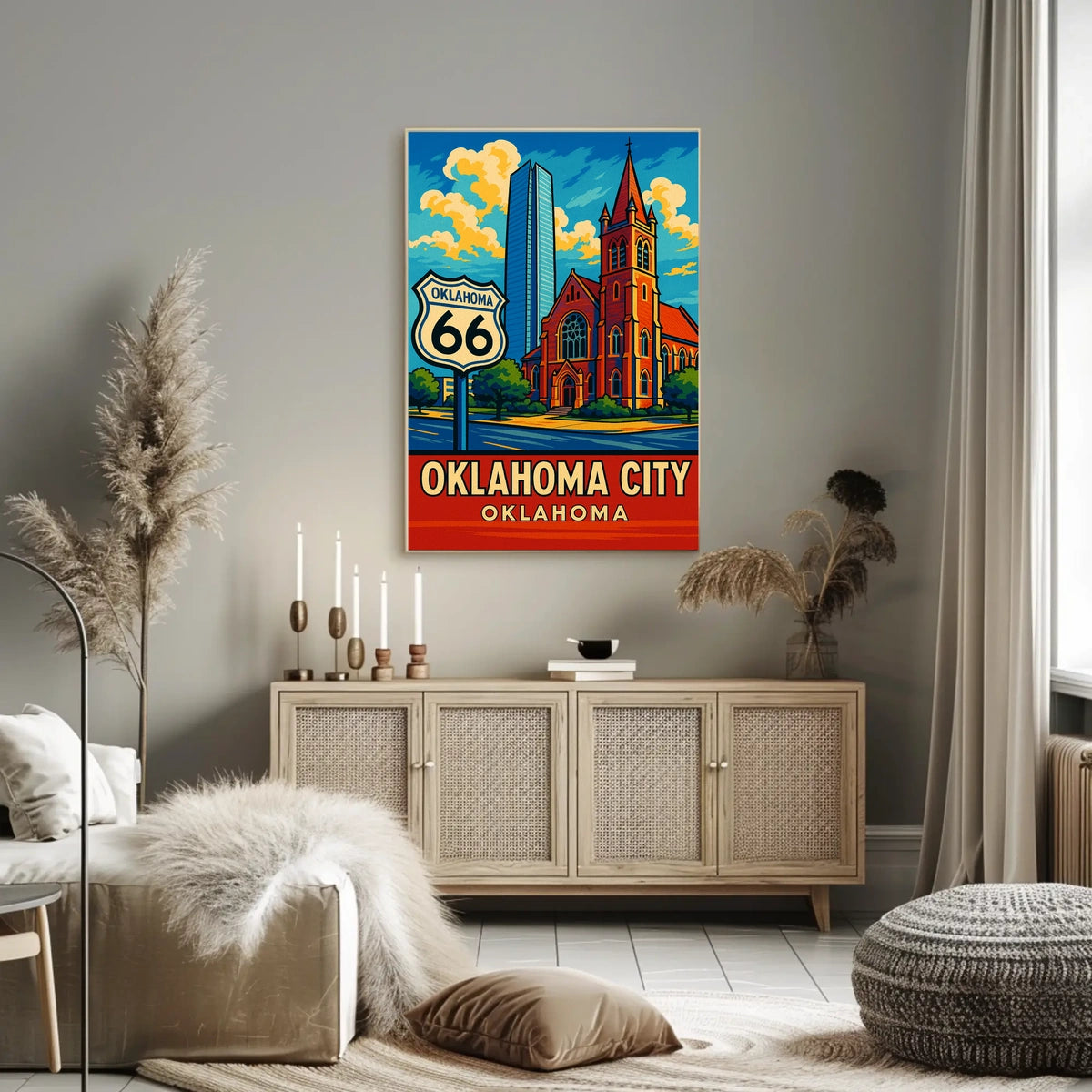 Oklahoma City Route 66 Poster