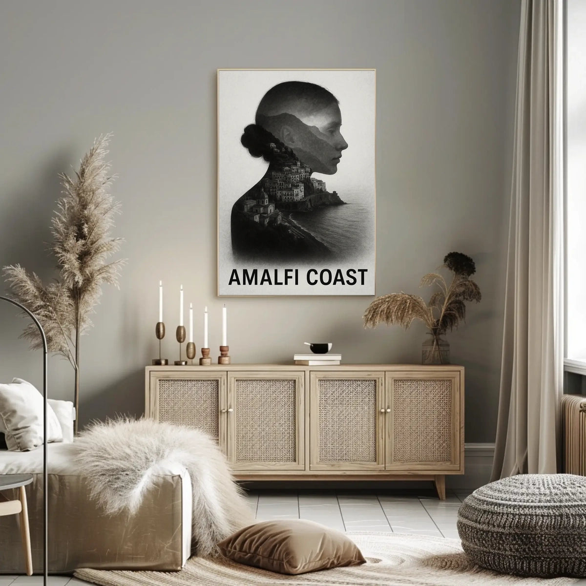 Amalfi Coast Visual Journey Poster Wall Art Print Edition