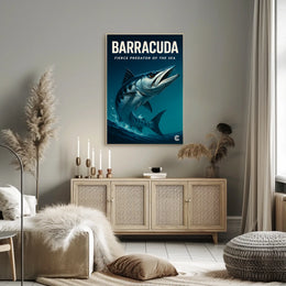 Barracuda Fierce Predator Of The Sea Poster