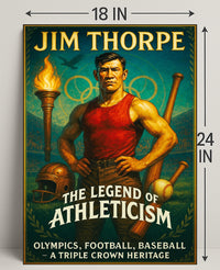 Jim Thorpe The Legend of Athleticism Poster PosterGoat