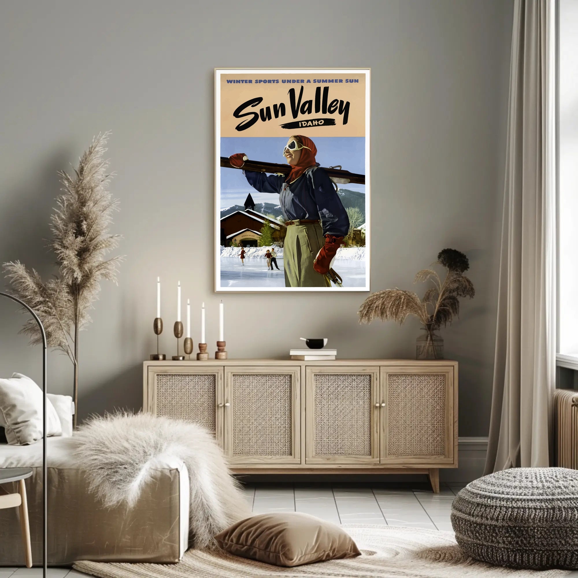 Winter Sports Under a Summer Sun Poster PosterGoat