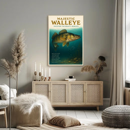Majestic Walleye Poster