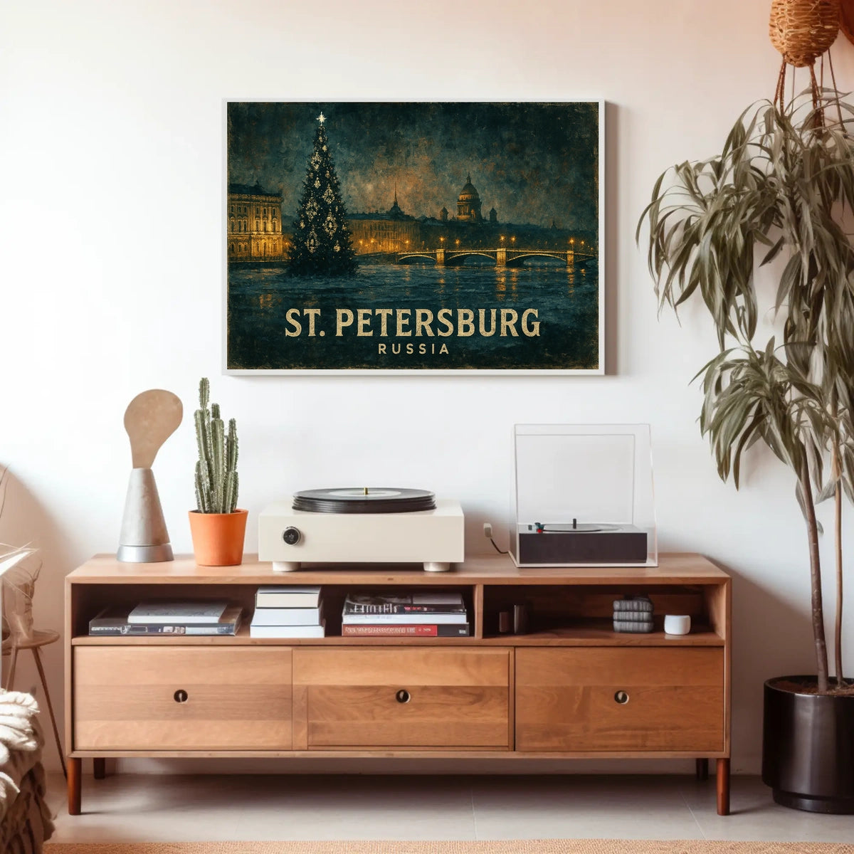St. Petersburg at Night Poster