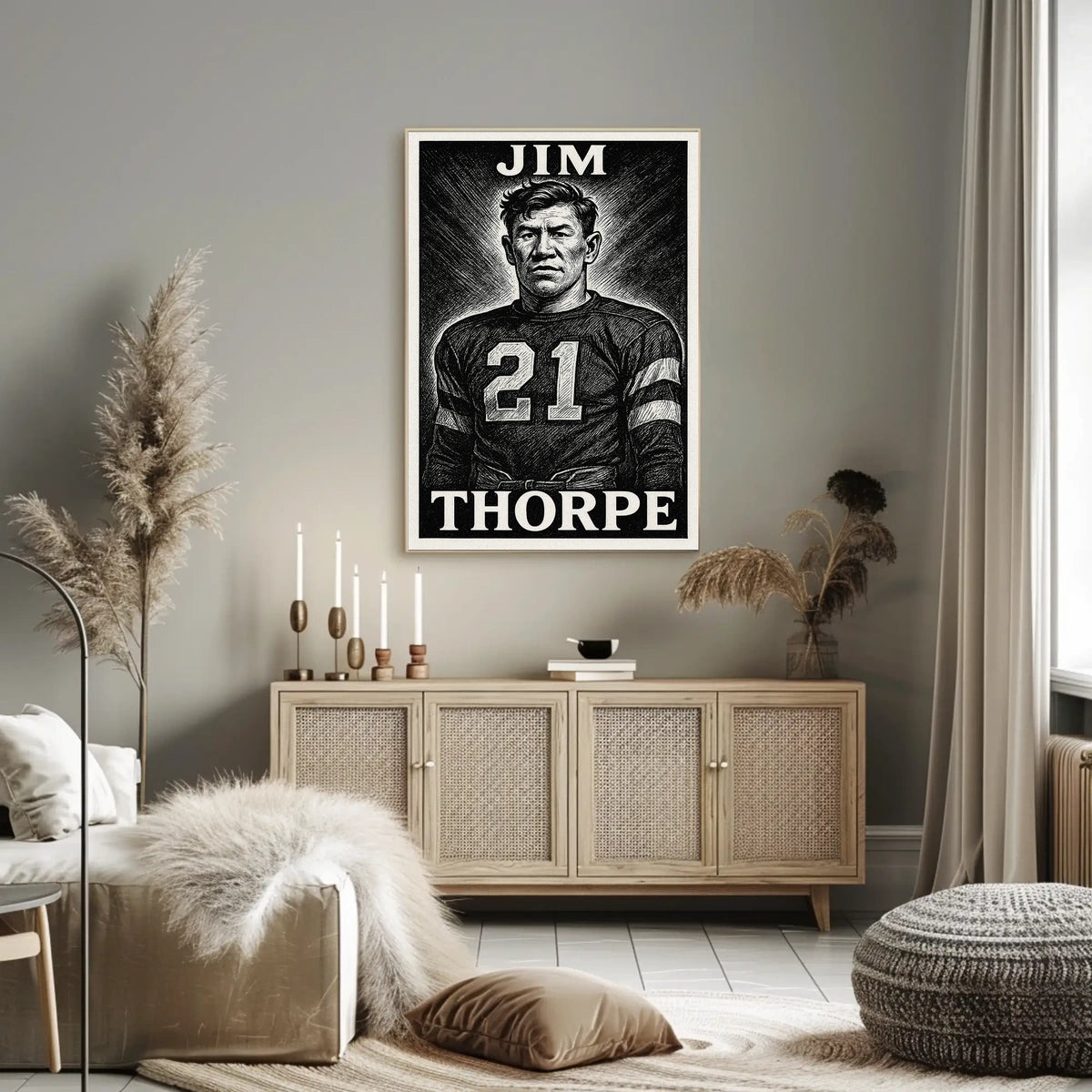 Jim Thorpe Legendary Athlete Poster