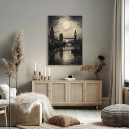 Moonlit London Poster