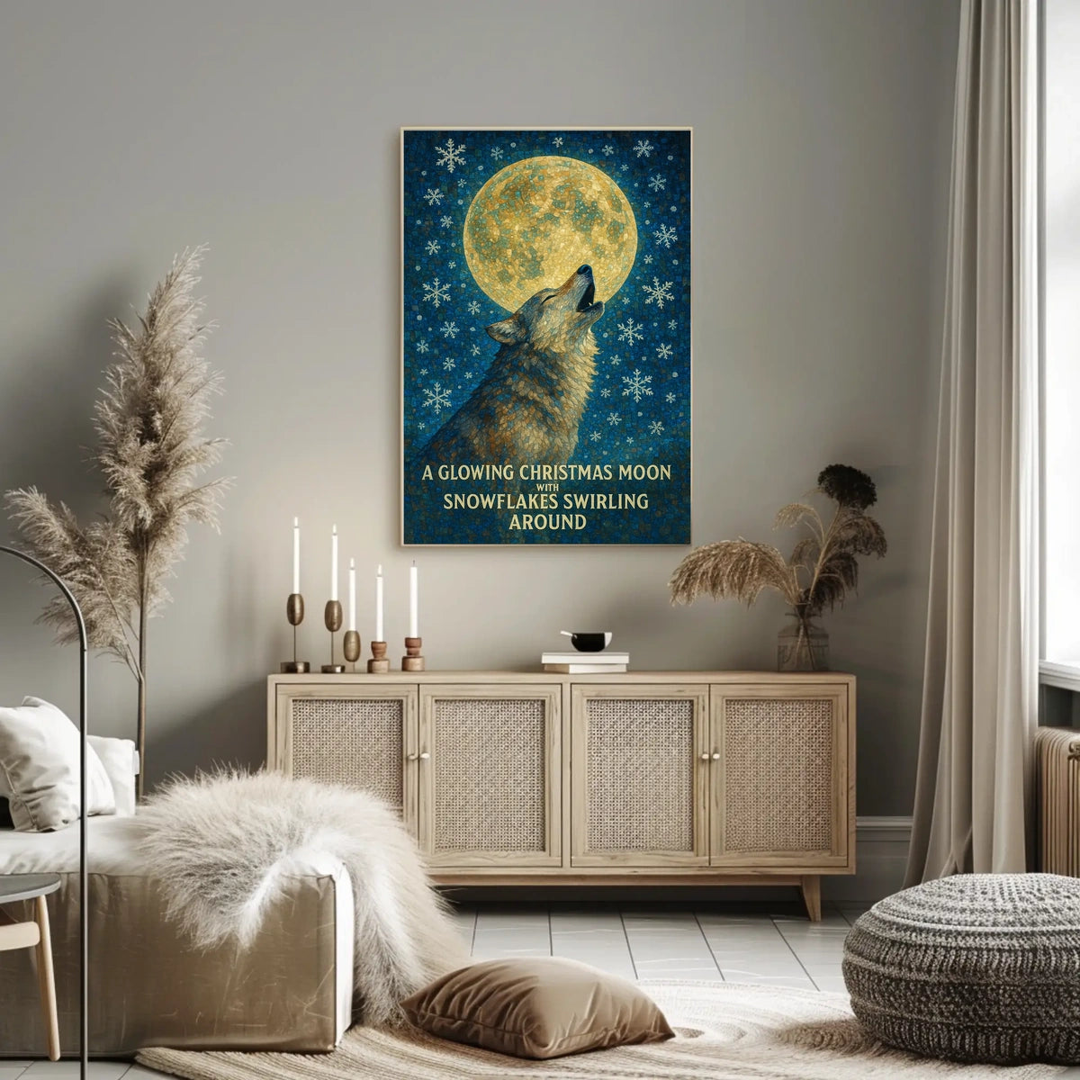 Christmas Moon Poster
