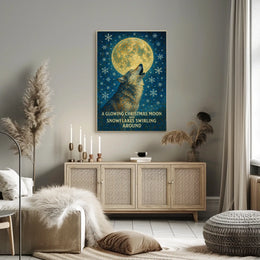 Christmas Moon Poster