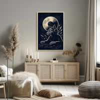 Dj Wolf Under The Moon Poster