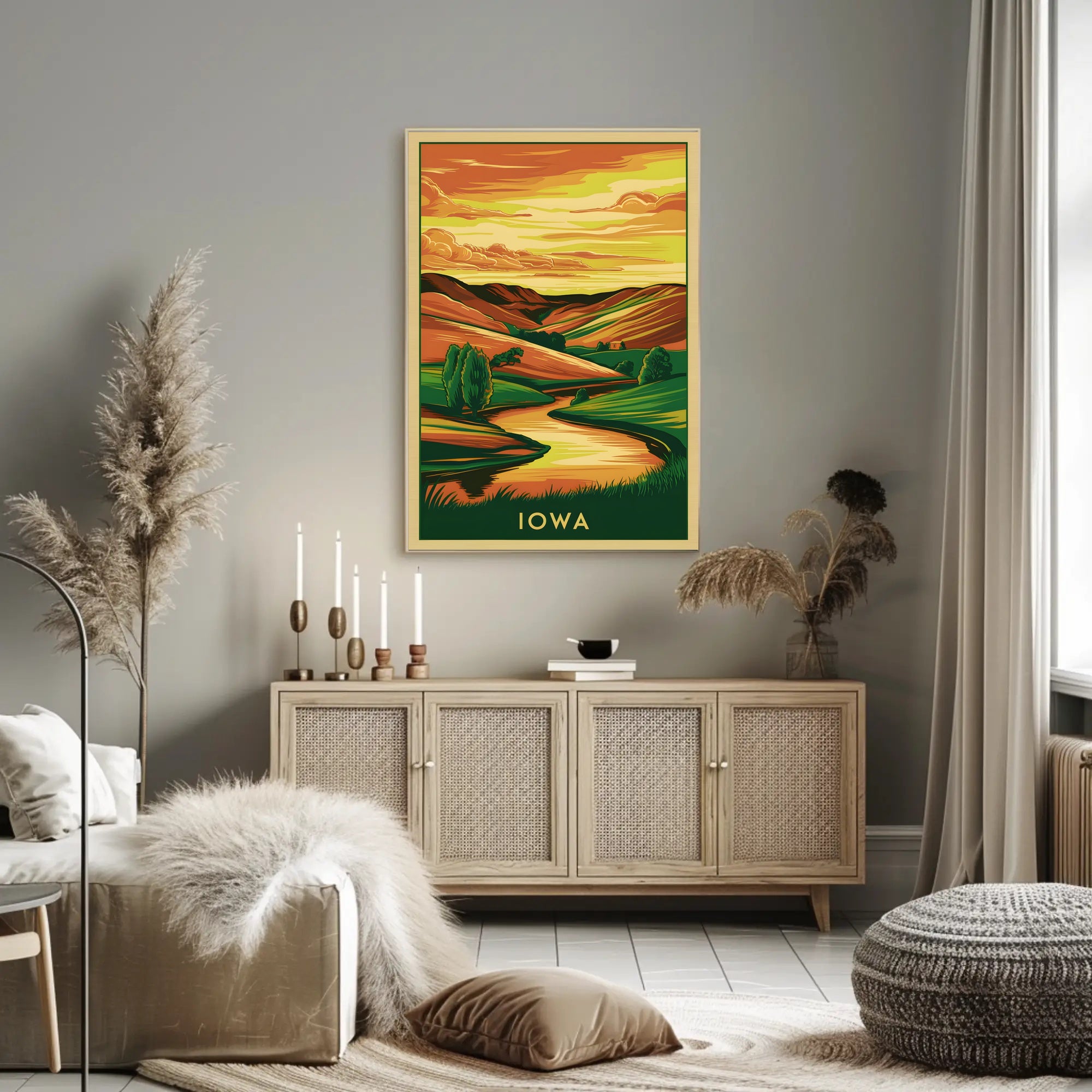 Serene Iowa Landscape Poster