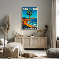 San Diego Travel Poster