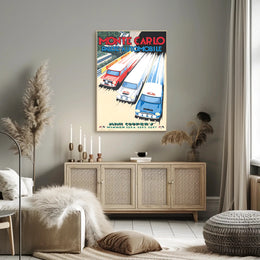 Monte Carlo Rallye Automobile Poster