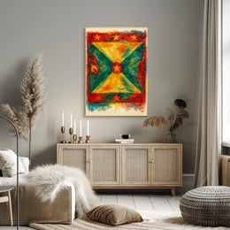 Vibrant Flag Art Poster