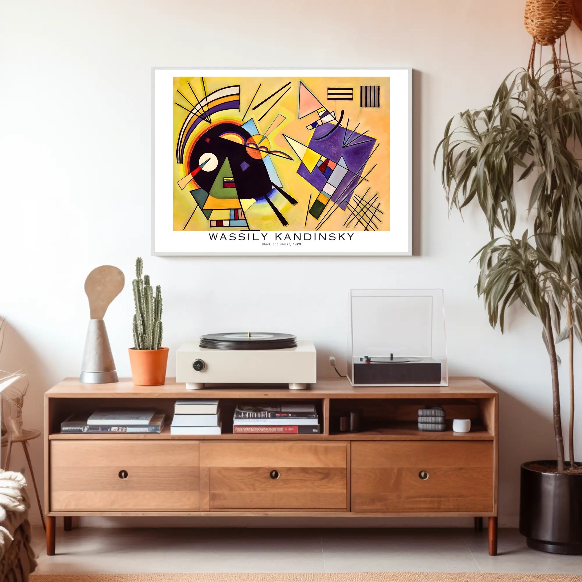 Wassily Kandinsky Black and Violet 1923 Poster