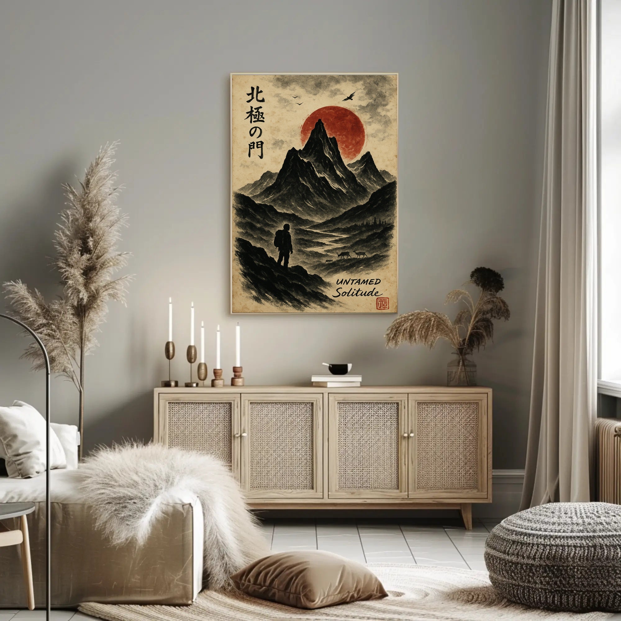 Untamed Solitude: Adventure Art Print Cultural or Heritage Poster