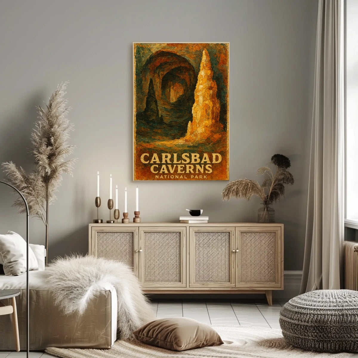 Carlsbad Caverns National Park Scenic Wanderlust Poster