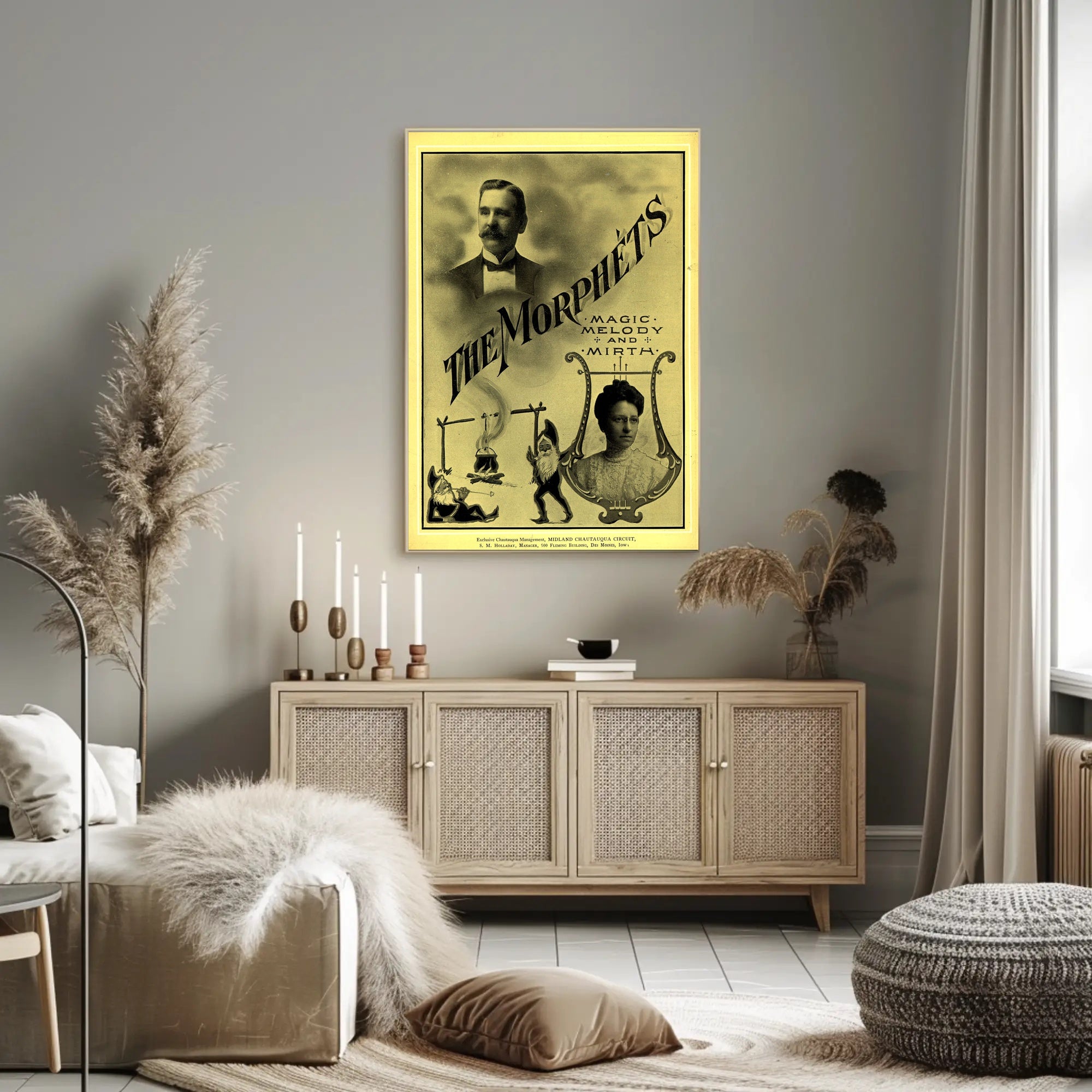 The Morphets Vintage Magic Show Cultural Poster