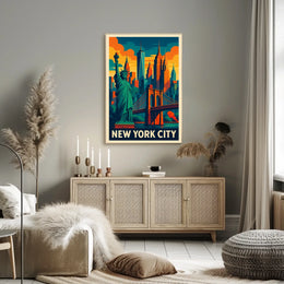 New York City Skyline Poster