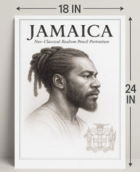 Jamaica NeoClassical Realism Portrait Poster PosterGoat